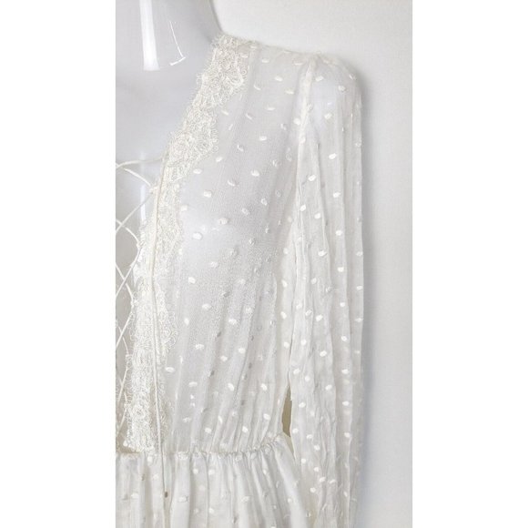 Zimmermann Oleander Lattice Playsuit Silk Size 1 / 10 - Picture 6 of 16